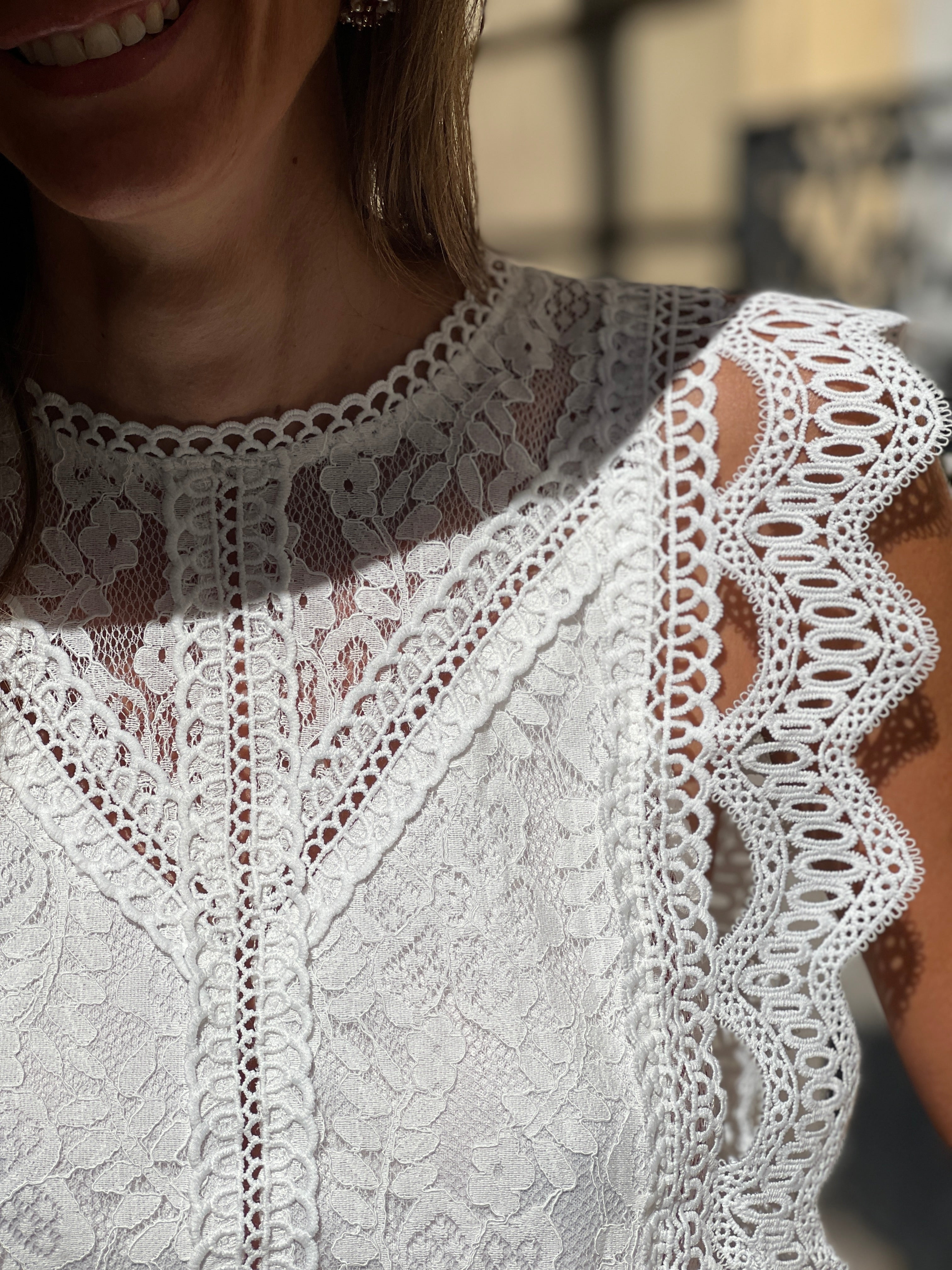 Blouse Marcelle - Blanc - Image 3