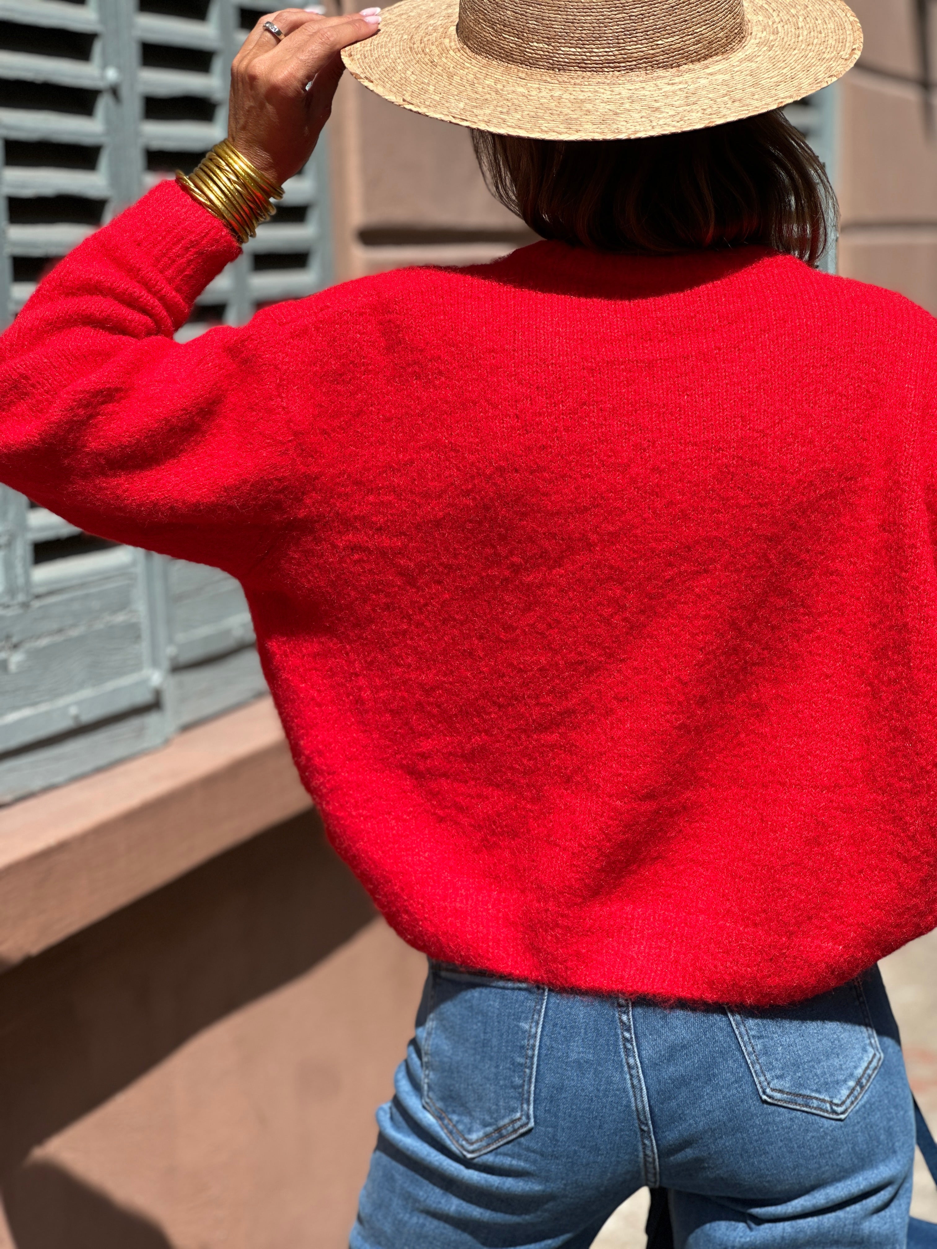Cardigan Mia - Rouge - Image 6