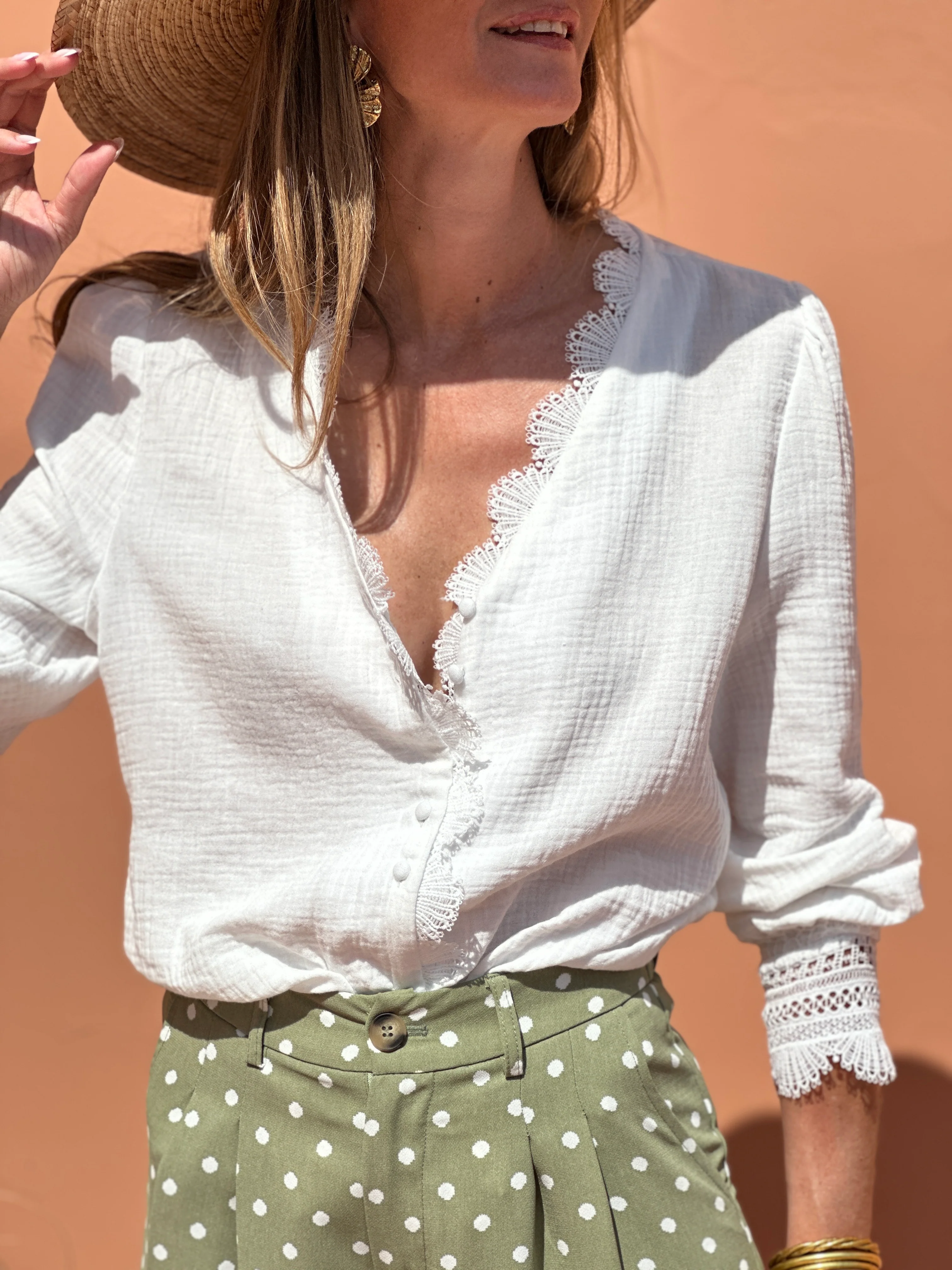 Chemise Opaline - Blanc - Image 4