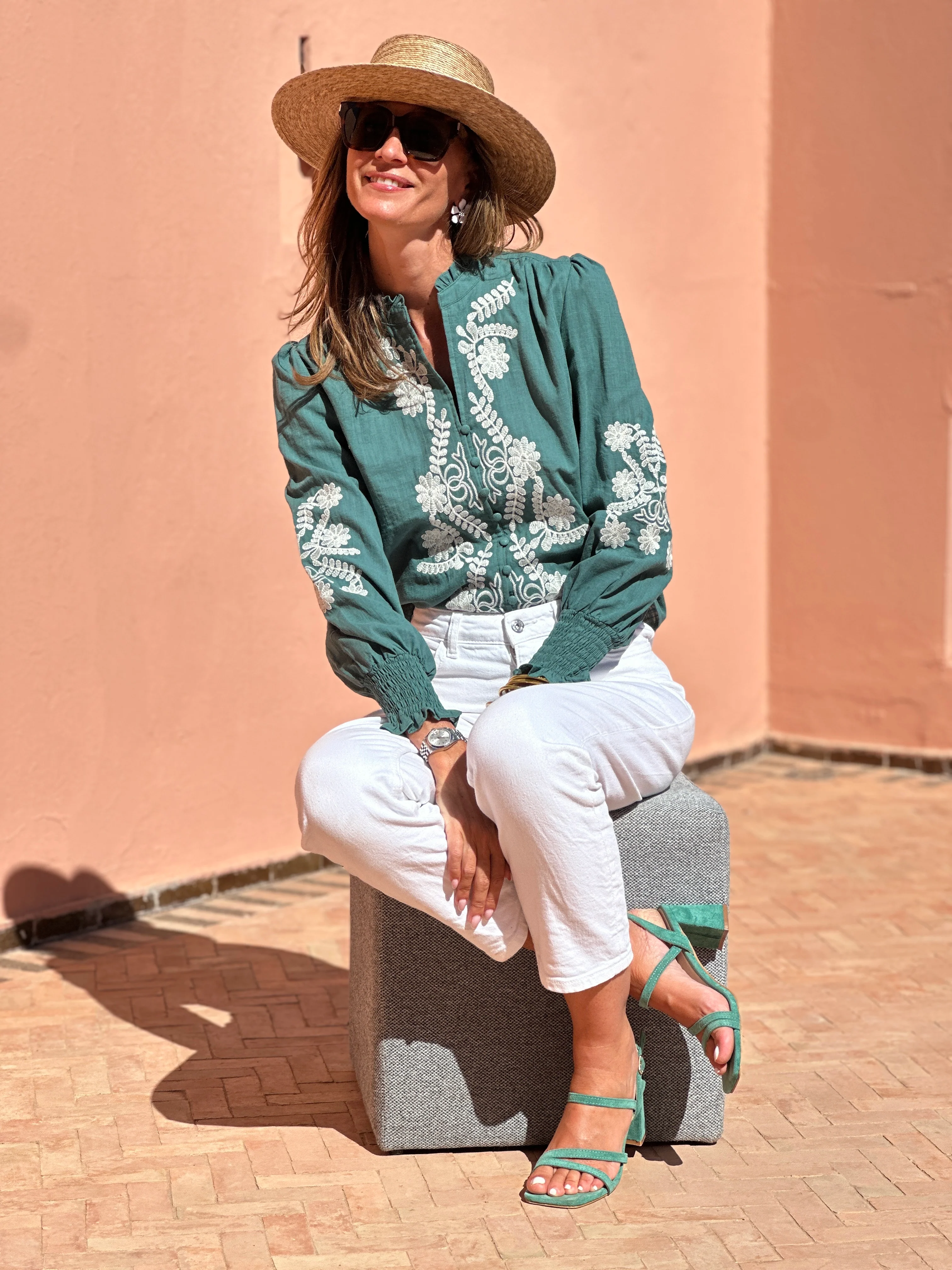 Chemisier Loïca - Vert - Image 6