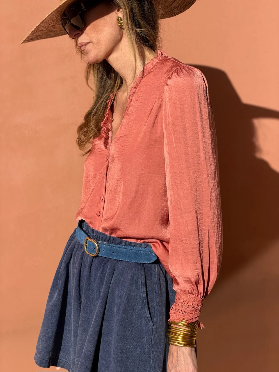 Chemisier Opaline - Terracotta - Image 5