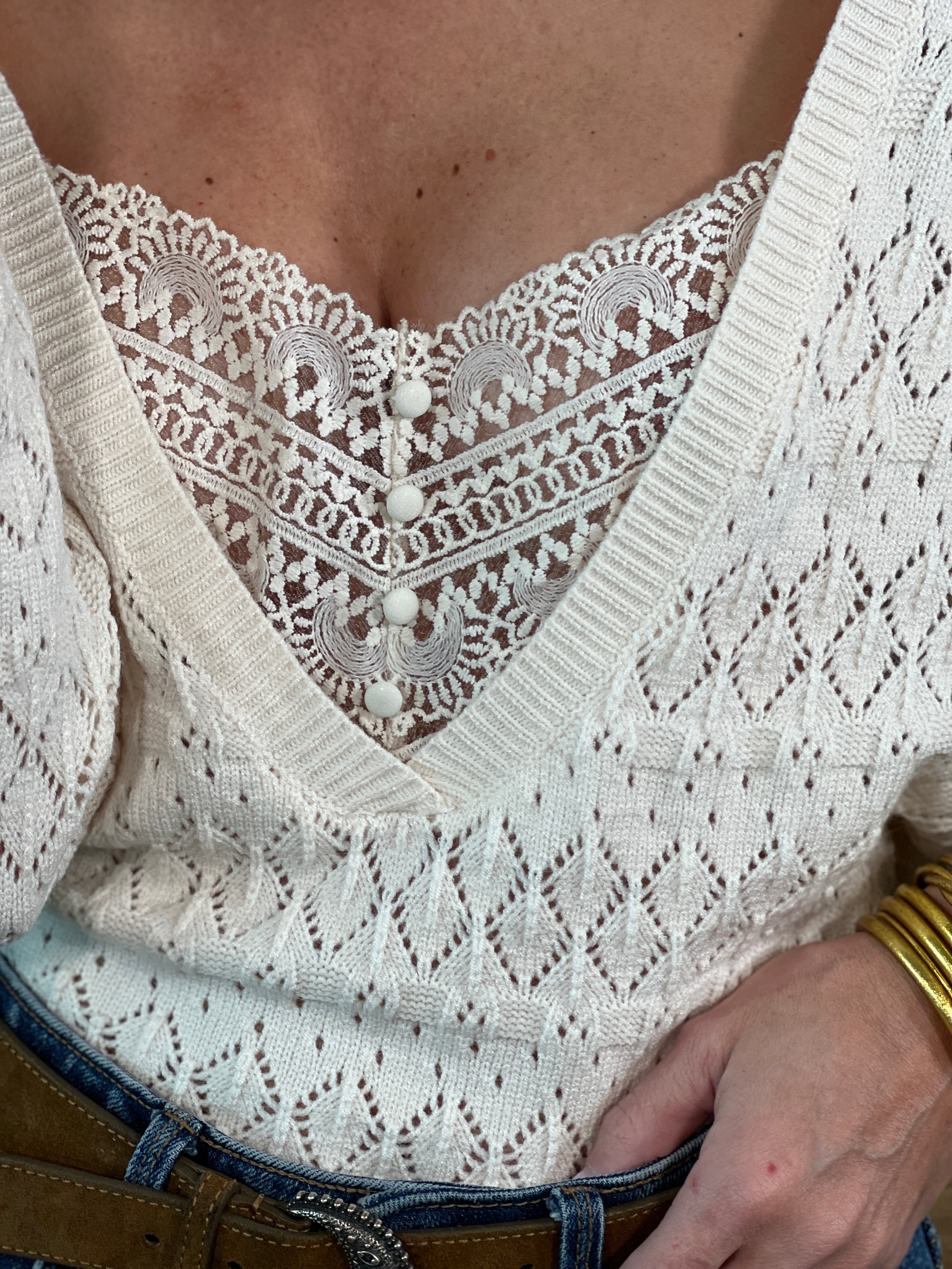 Maille Agathe - Beige - Image 7