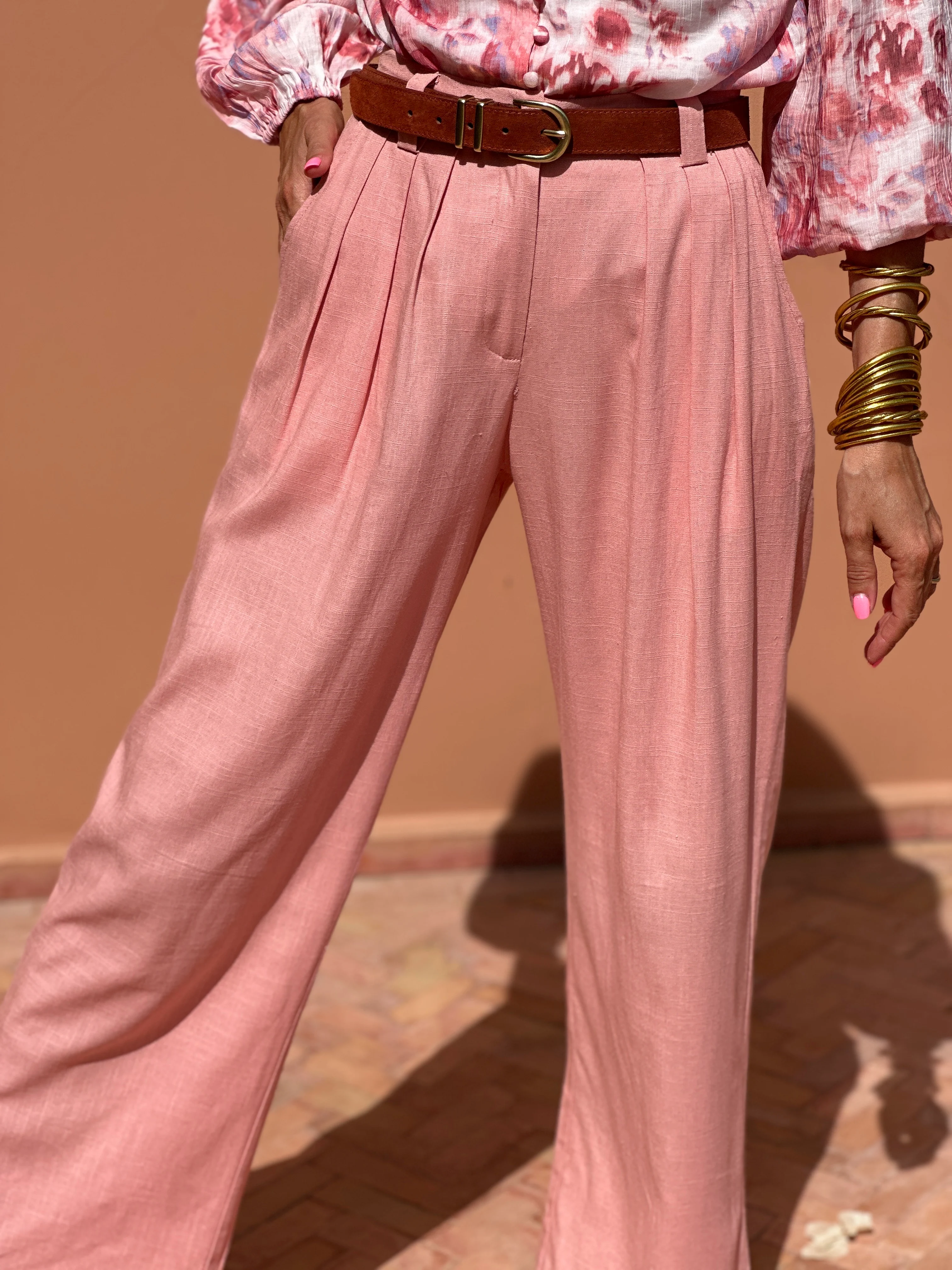 Pantalon Anabella - Rose - Image 4
