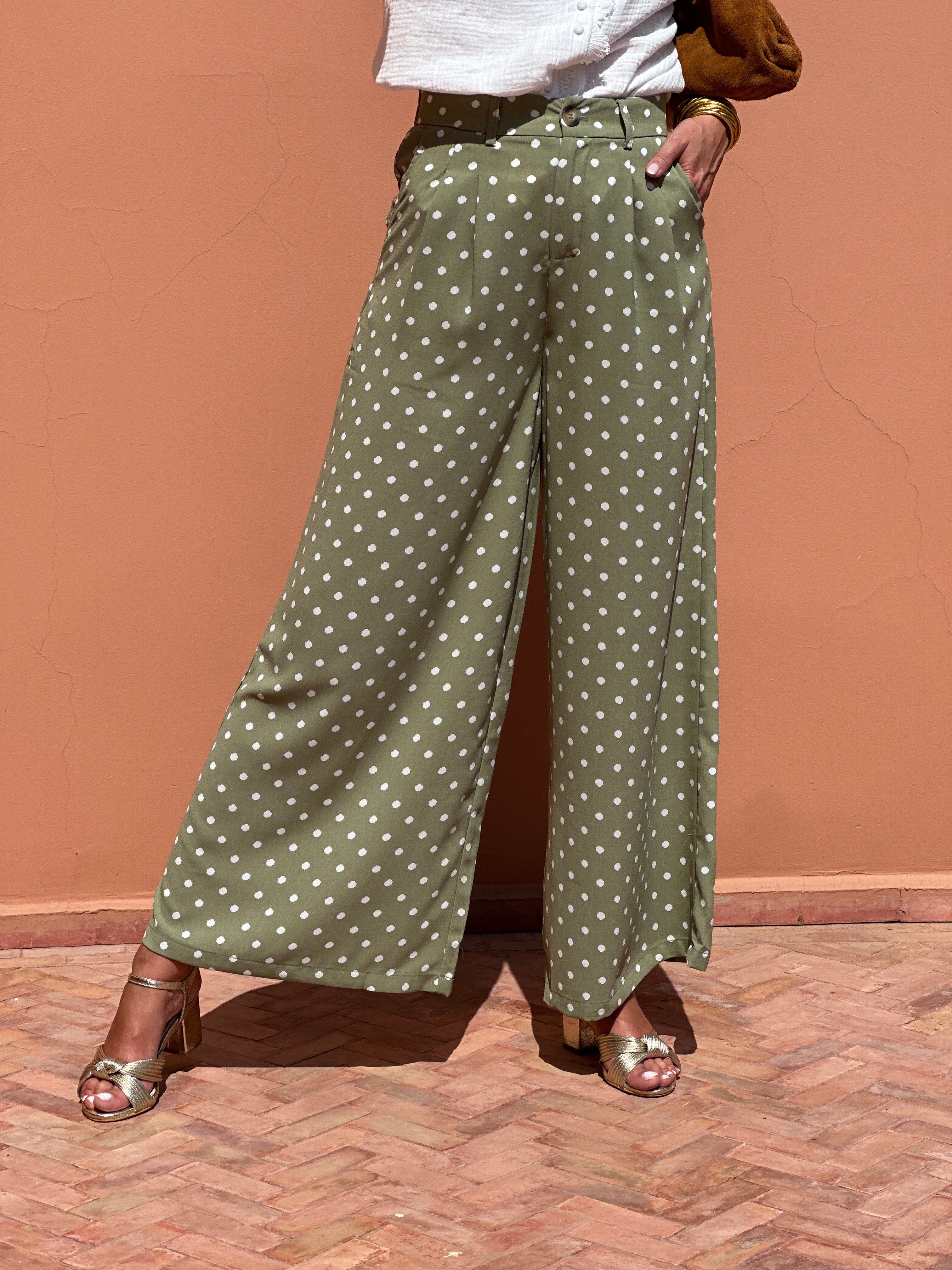 Pantalon Vivianne - Olive - Image 3