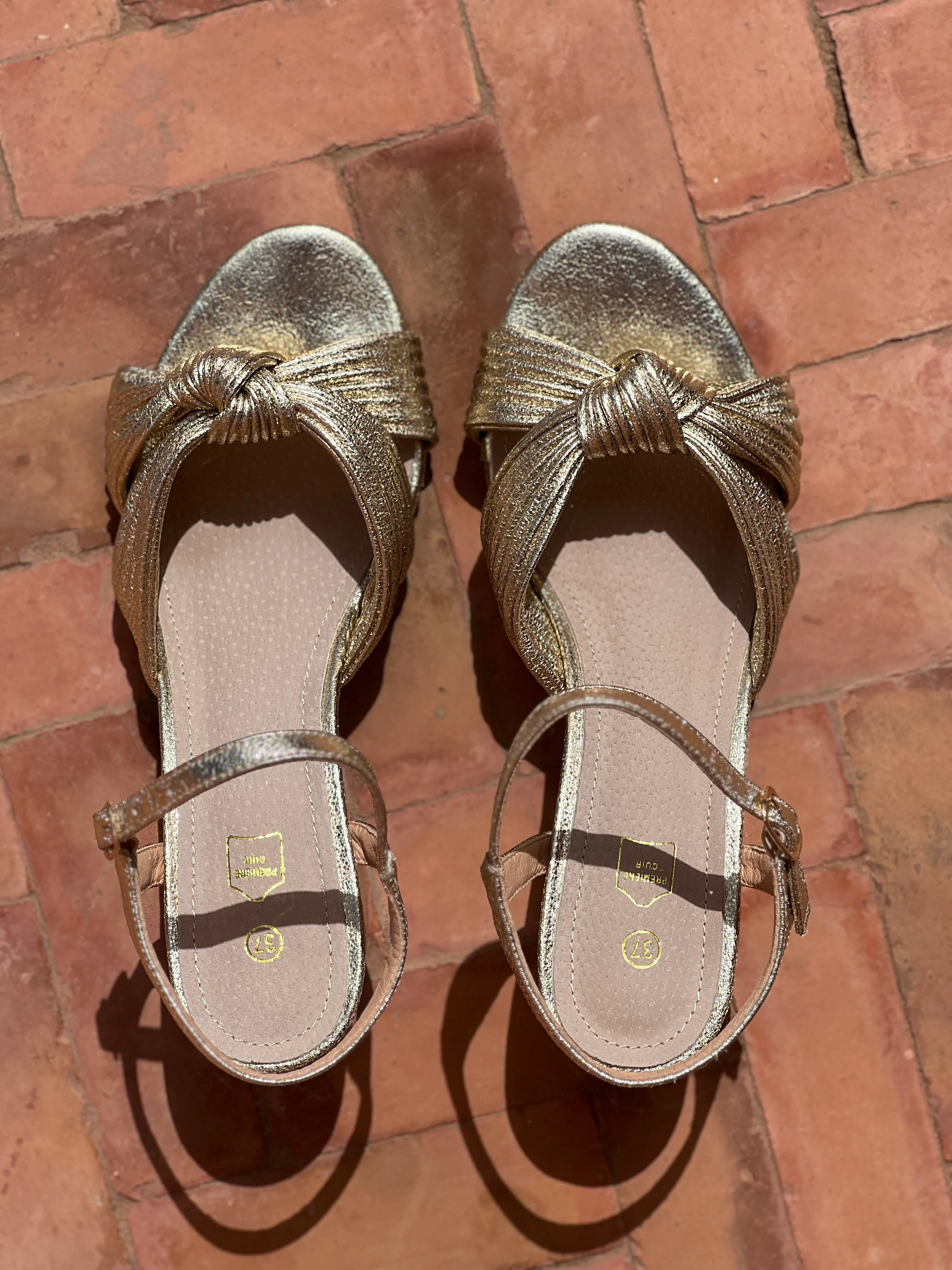 Sandales Gloria - Doré - Image 4