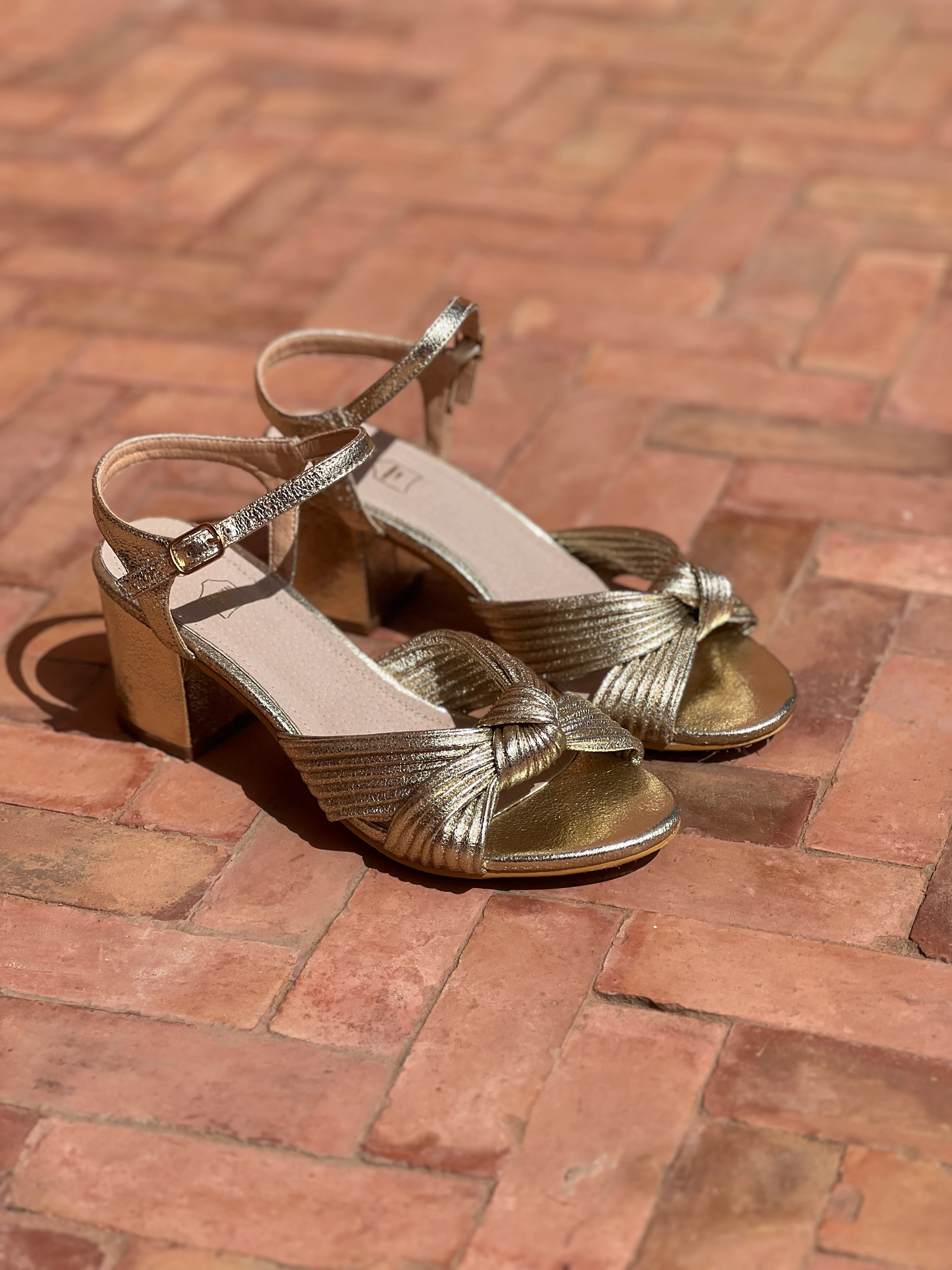 Sandales Gloria - Doré - Image 5