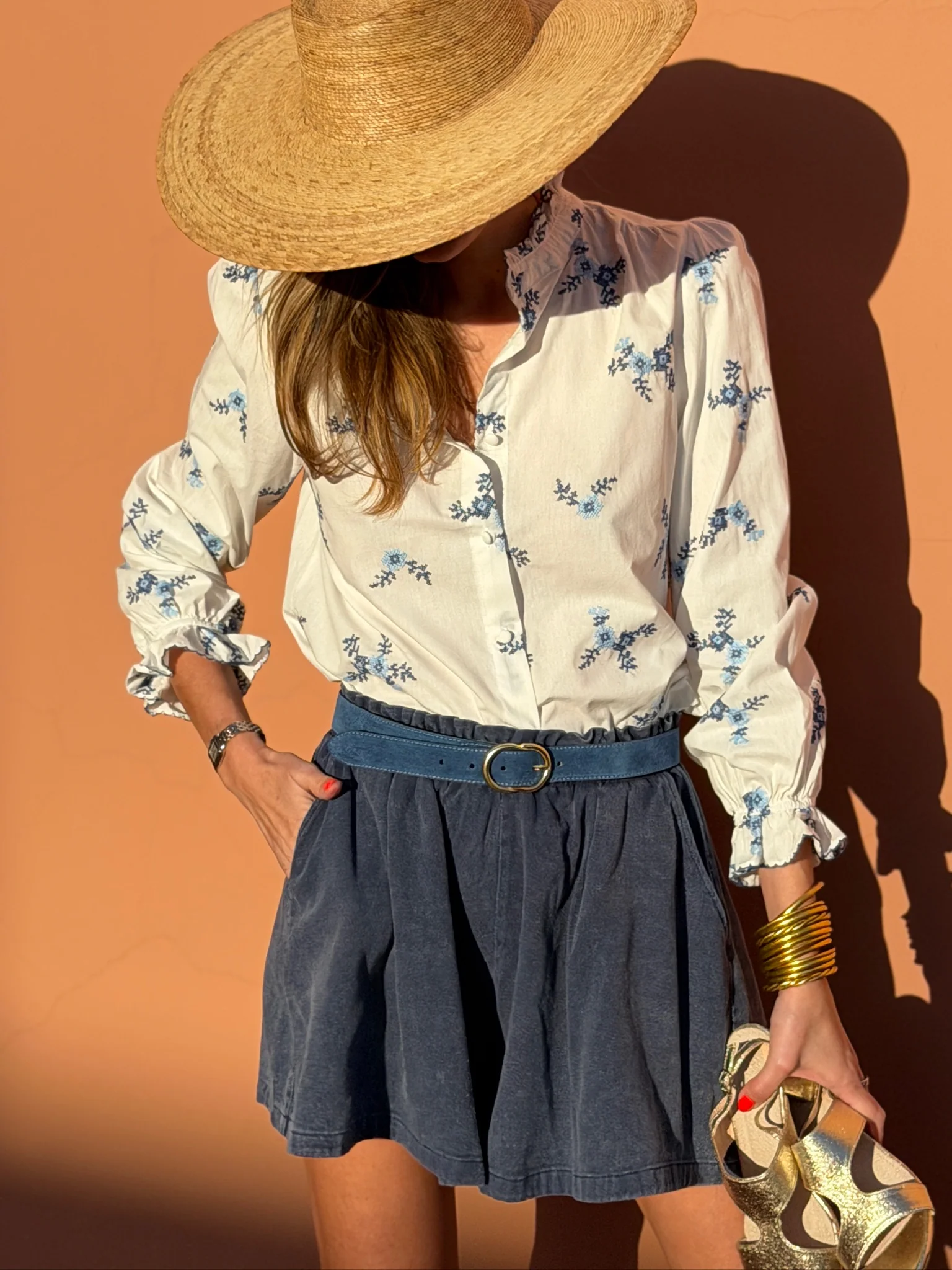 Short Amalia - Bleu Délavé - Image 3