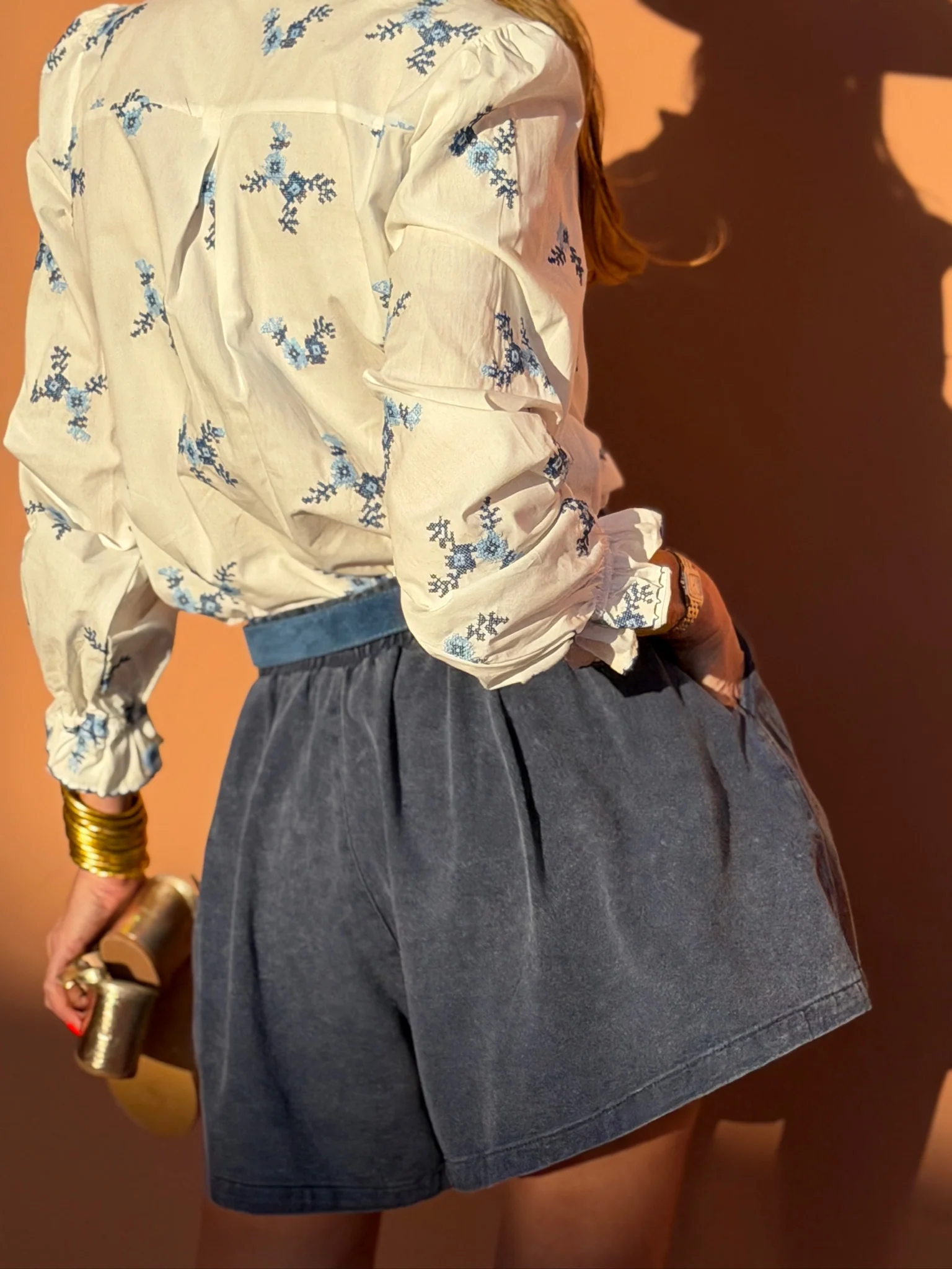 Short Amalia - Bleu Délavé - Image 5