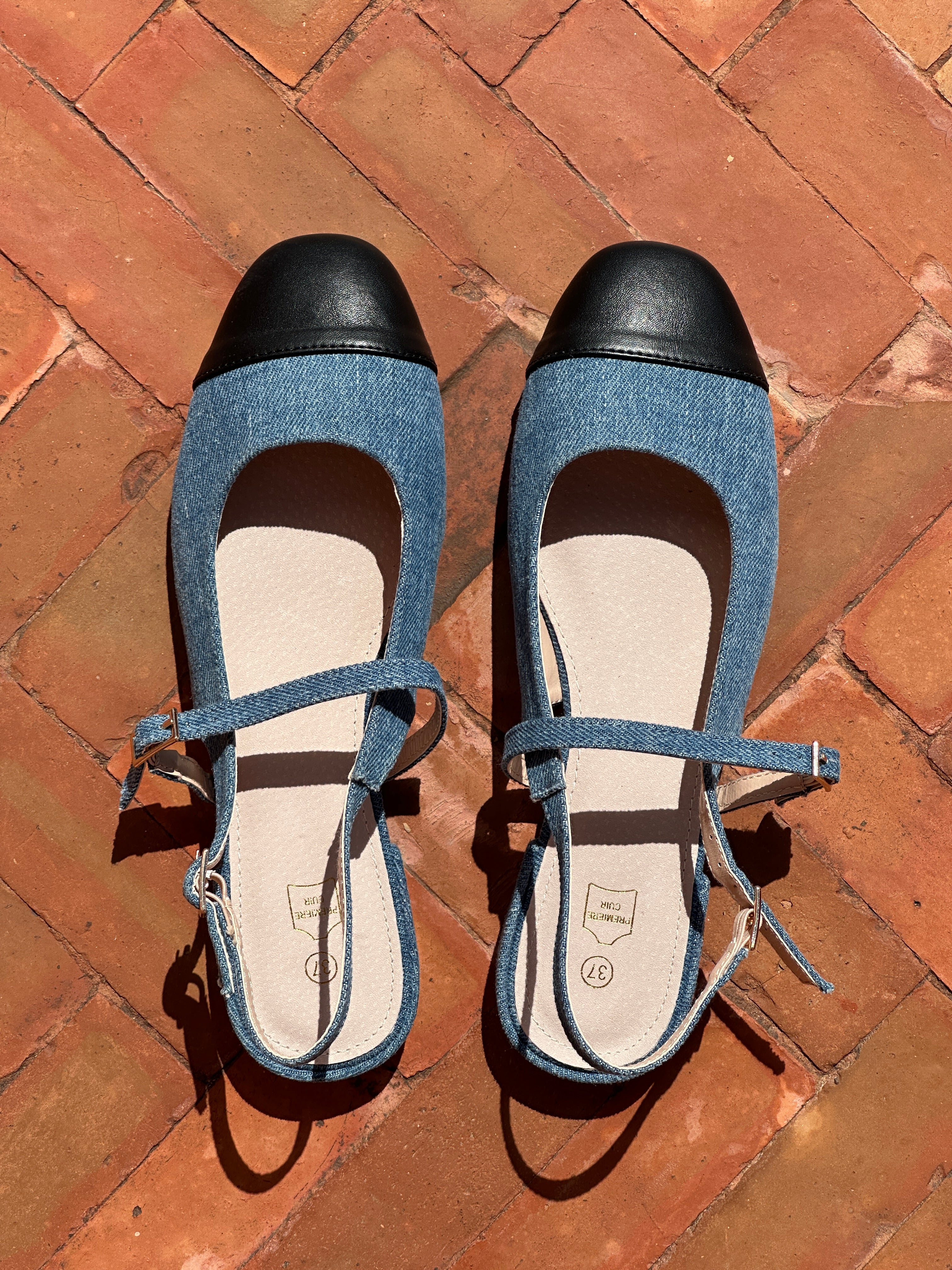 SlingBack Maria - Jeans - Image 3